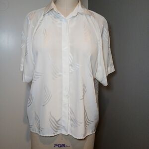 Vintage St. Michael White Blouse/ L/XL